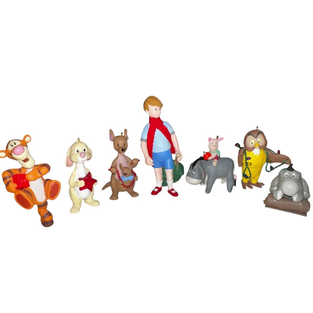 Disney's Winnie the pooh Hallmark Lot Friends christmas ornament tigger,piglet,